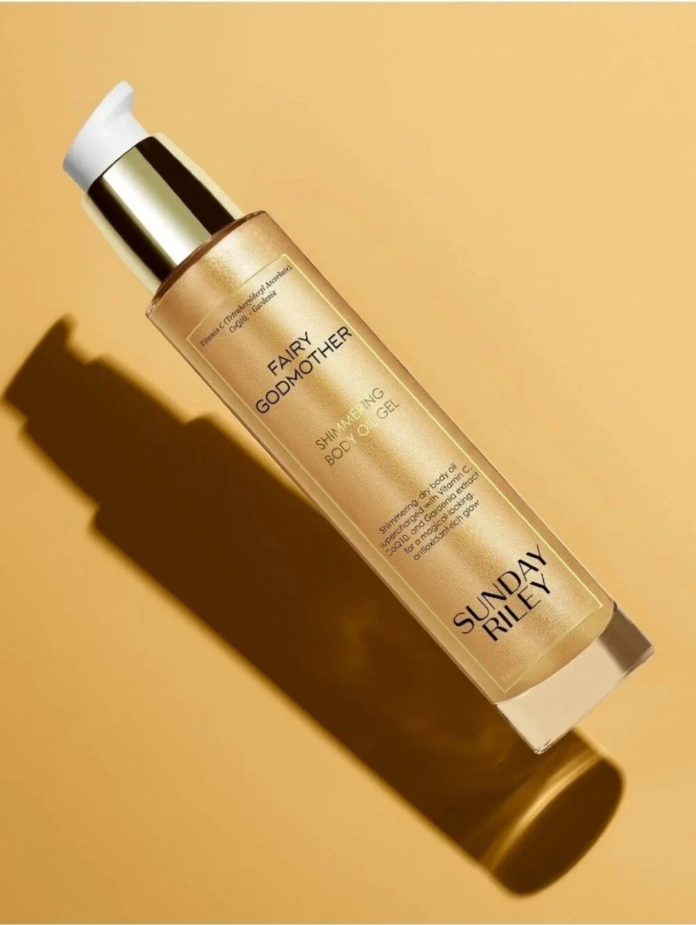 Sunday Riley Fairy Godmother Shimmering Body Oil Gel (Gold) NIB!